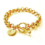Erbskette - Armband 18 kt vergoldet